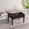 10" in CHERRY FOOT STOOL WITH STORAGE - Image 3