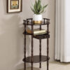 30" in CHERRY 3-TIER SHELVES W/ SINGLE DRAWER PHONE TABLE - Image 2