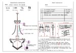 36" in EMPIRE K9 CRYSTAL 14-LED BULBS  HARDWIRED CHANDELIER LAMP - Image 5