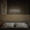 23"L x 6"H SPIRAL LOOP ALUMINUM INTEGRATED 14 W LED W/ ADJUSTABLE 47" - 12" SUSPENSION WIRE MODERN CEILING PENDANT - Image 4