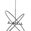29"L x 15"W x 37.5"H 4 LED MATTE BLACK ATOM BRASS METAL PENDANT - Image 2