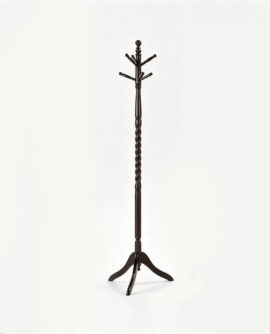 71.5"in FREE STANDING TWIST ESPRESSO WOODEN COAT RACK